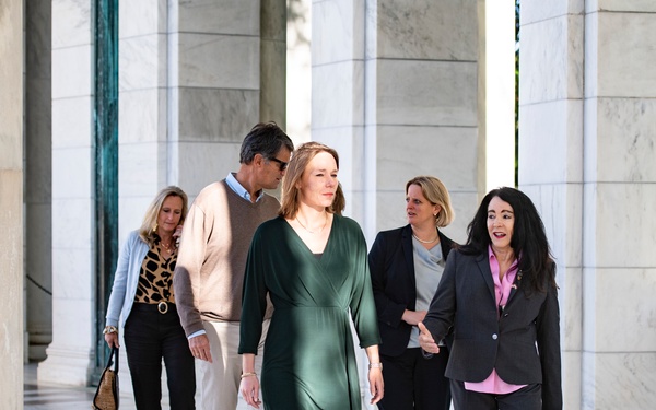 Minister of Interior and Kingdom Affairs for the Netherlands Hanke Bruins Slot Participates in a Public Wreath-Laying at the Tomb of the Unknown Soldier