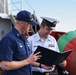 Cutterman ceremony on board the Coast Guard Cutter Marcus Hanna