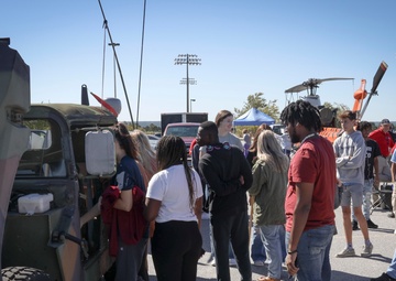 Lexington Marines visit White Knoll High School