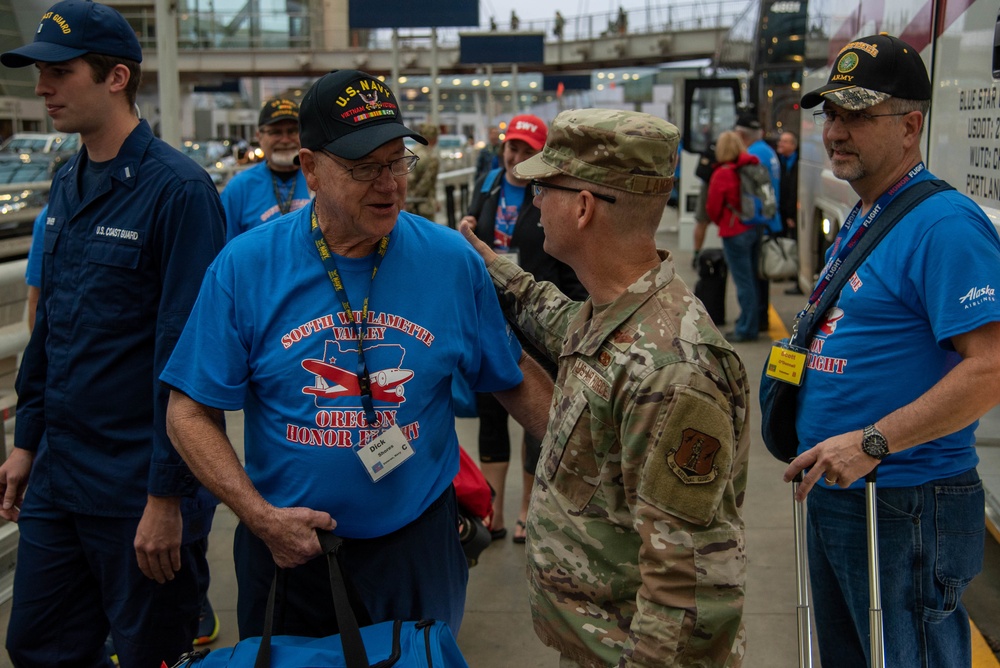 142nd Wing Leadership Honors Departing Veterans