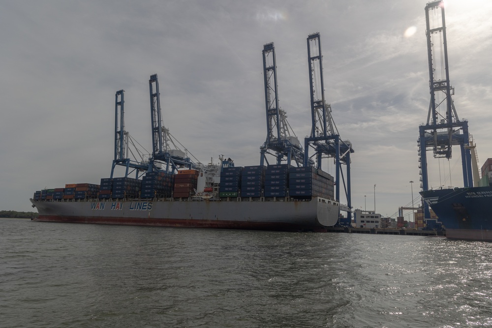 Container Vessels Call on Wando Terminal