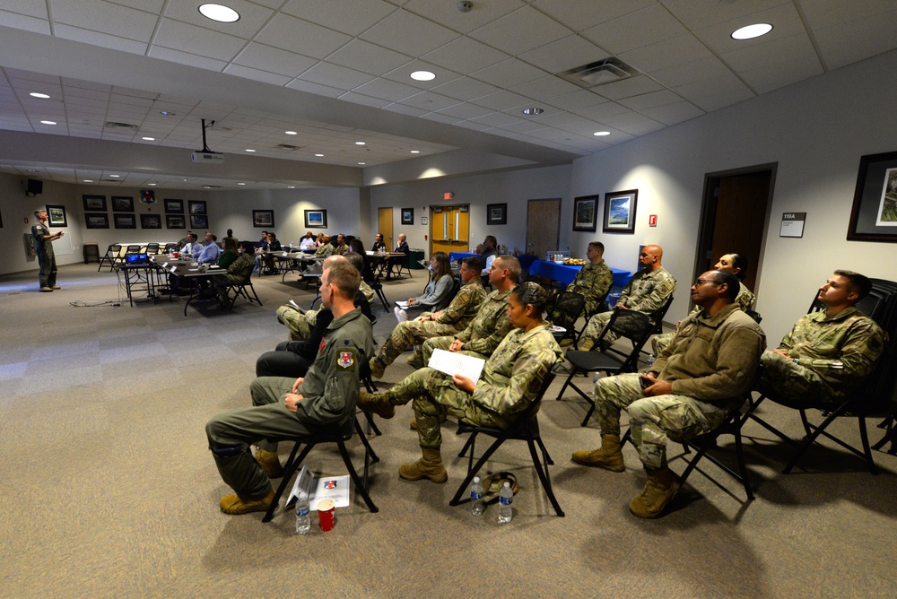 Members of the New Jersey Governor's Cabinet visit the 177th Fighter Wing of the New Jersey Air National Guard