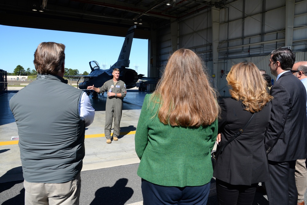 Members of the New Jersey Governor's Cabinet visit the 177th Fighter Wing of the New Jersey Air National Guard