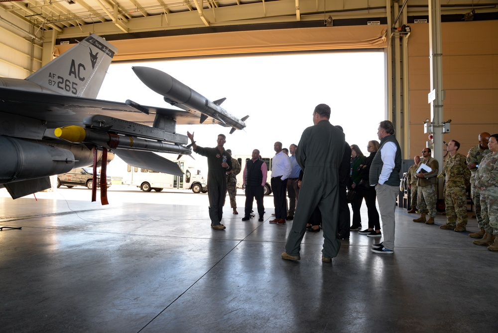 Members of the New Jersey Governor's Cabinet visit the 177th Fighter Wing of the New Jersey Air National Guard