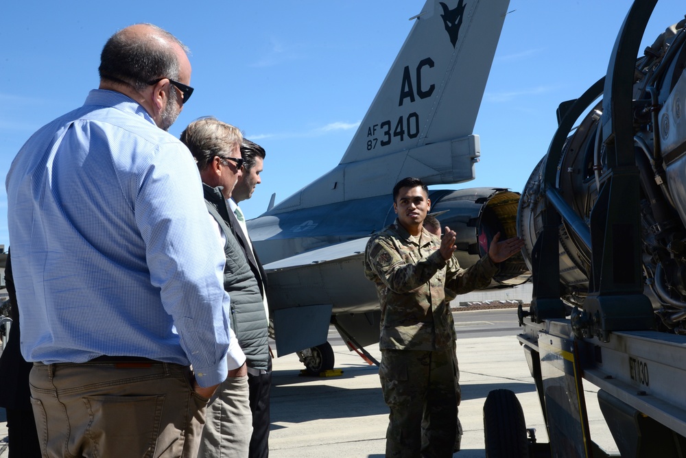 Members of the New Jersey Governor's Cabinet visit the 177th Fighter Wing of the New Jersey Air National Guard