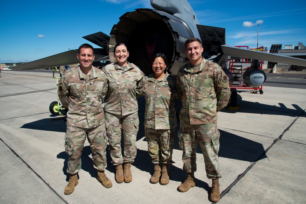 Members of the New Jersey Governor's Cabinet visit the 177th Fighter Wing of the New Jersey Air National Guard