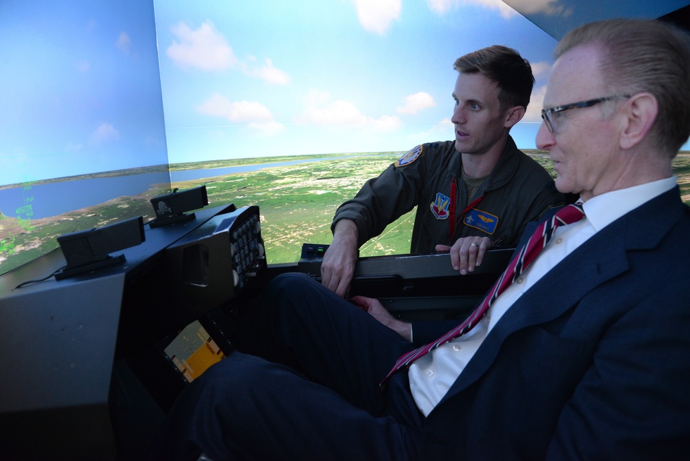 Members of the New Jersey Governor's Cabinet visit the 177th Fighter Wing of the New Jersey Air National Guard