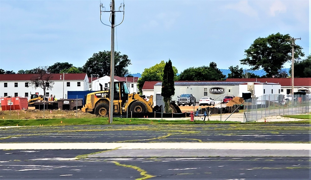 September 2022 construction operations for $11.96 million transient training brigade headquarters at Fort McCoy