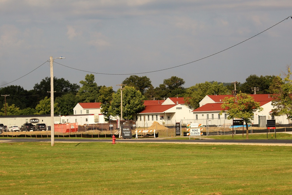 September 2022 construction operations for $11.96 million transient training brigade headquarters at Fort McCoy