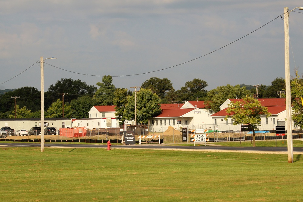 September 2022 construction operations for $11.96 million transient training brigade headquarters at Fort McCoy