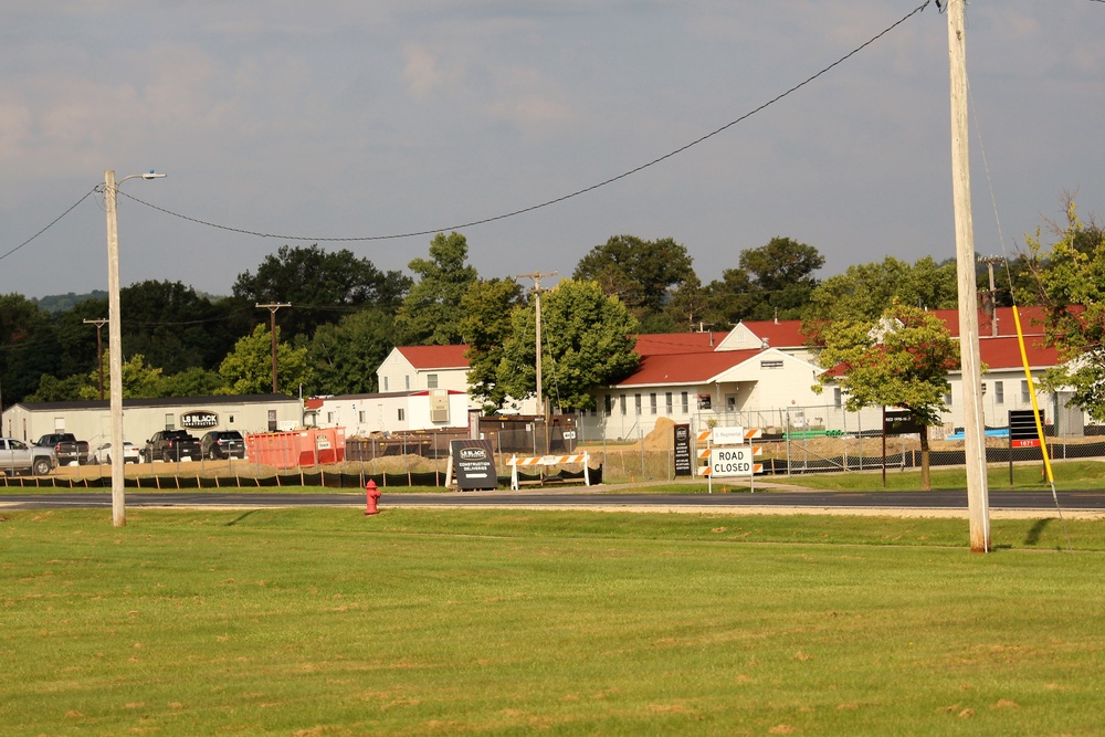 September 2022 construction operations for $11.96 million transient training brigade headquarters at Fort McCoy