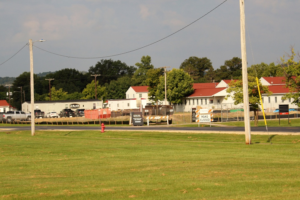 September 2022 construction operations for $11.96 million transient training brigade headquarters at Fort McCoy