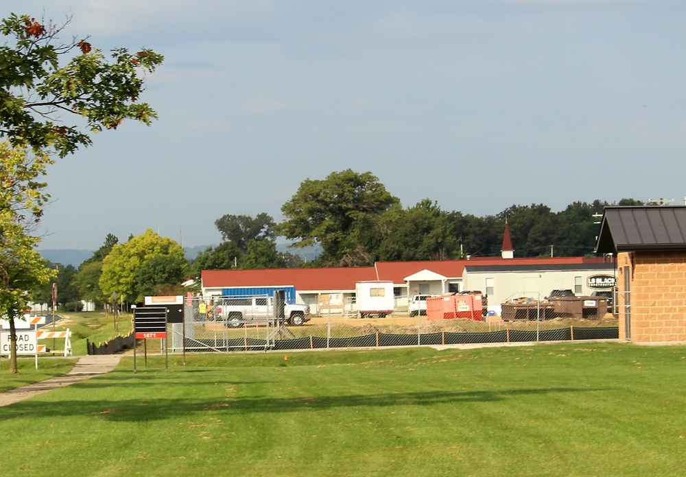 September 2022 construction operations for $11.96 million transient training brigade headquarters at Fort McCoy