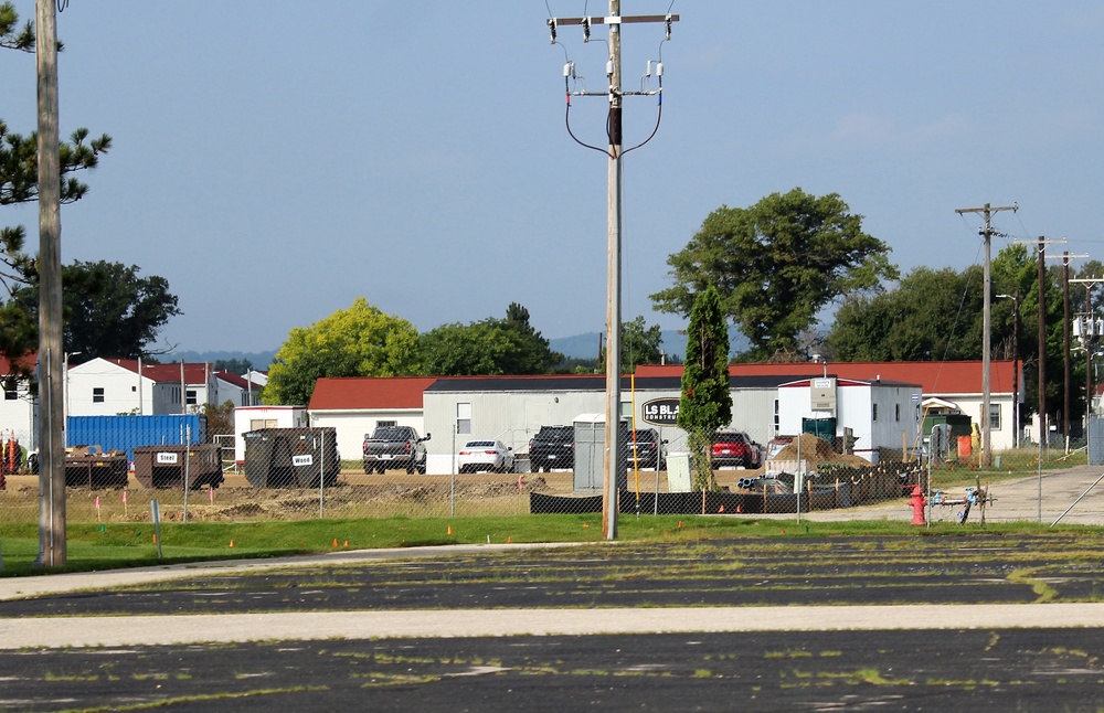 September 2022 construction operations for $11.96 million transient training brigade headquarters at Fort McCoy