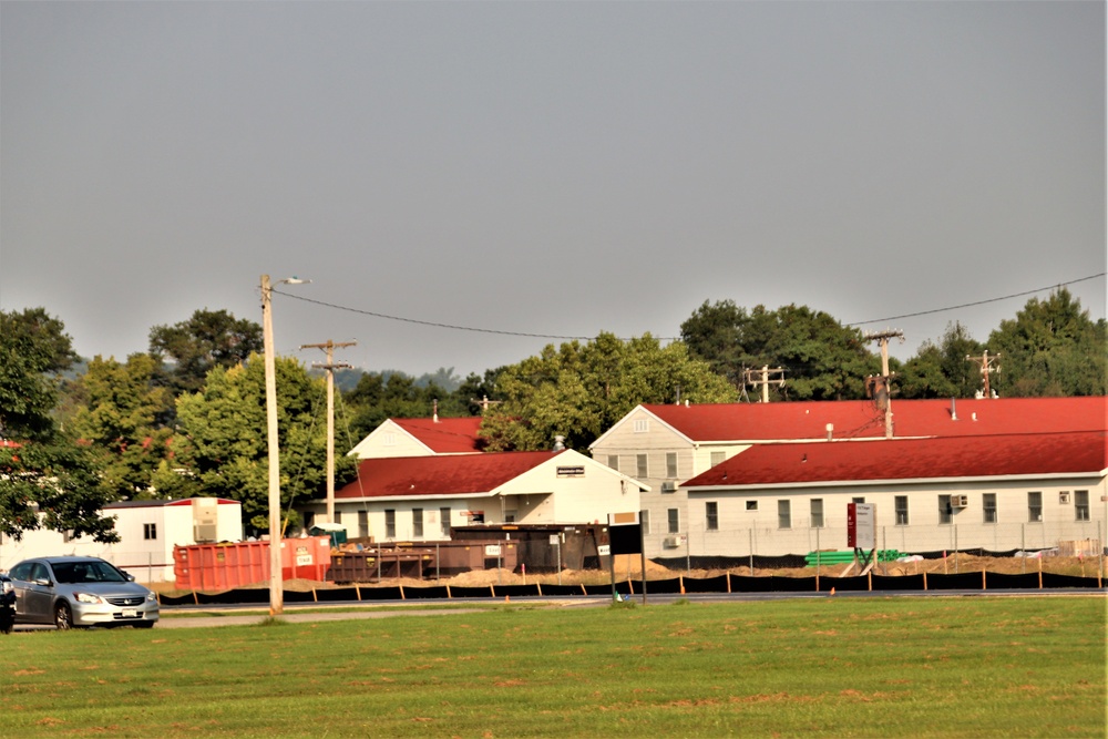 September 2022 construction operations for $11.96 million transient training brigade headquarters at Fort McCoy