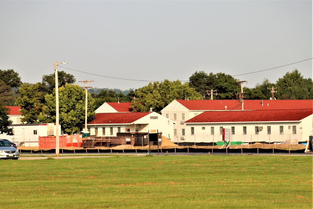 September 2022 construction operations for $11.96 million transient training brigade headquarters at Fort McCoy