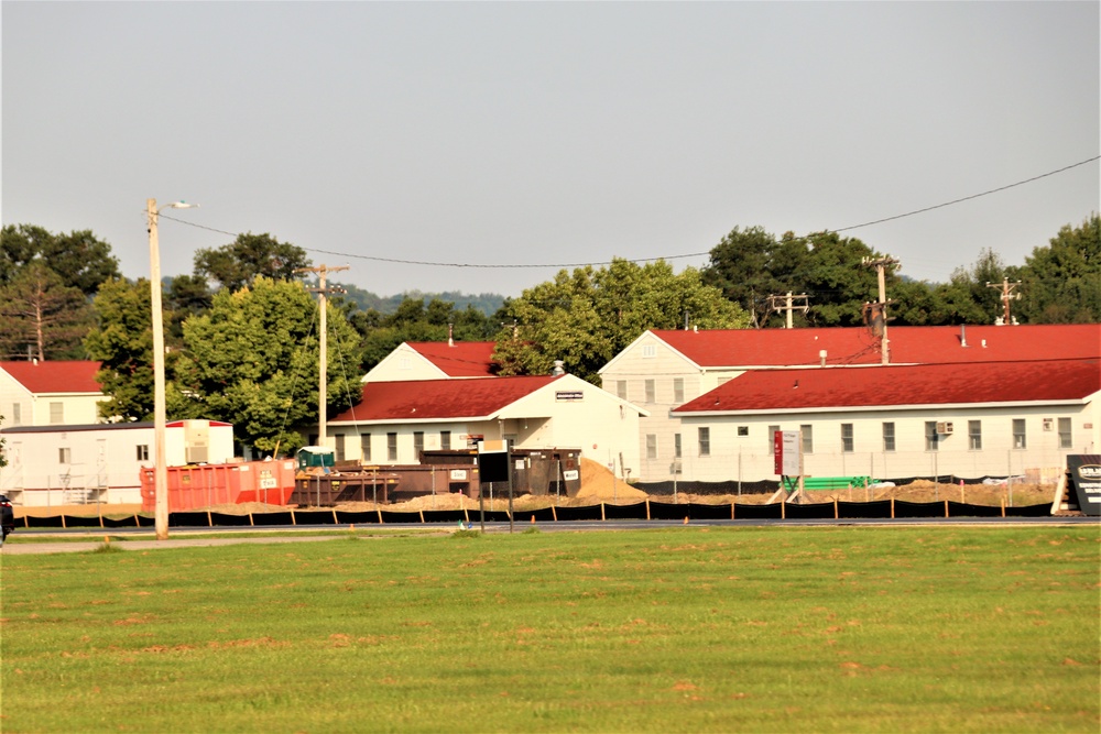 September 2022 construction operations for $11.96 million transient training brigade headquarters at Fort McCoy