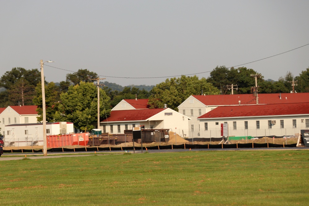 September 2022 construction operations for $11.96 million transient training brigade headquarters at Fort McCoy