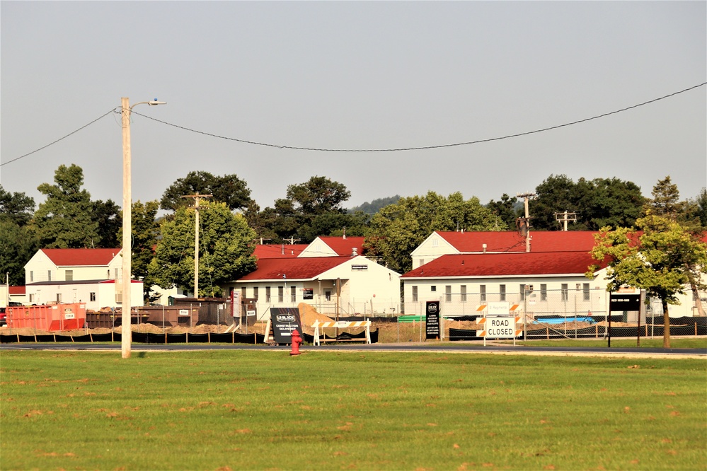 September 2022 construction operations for $11.96 million transient training brigade headquarters at Fort McCoy