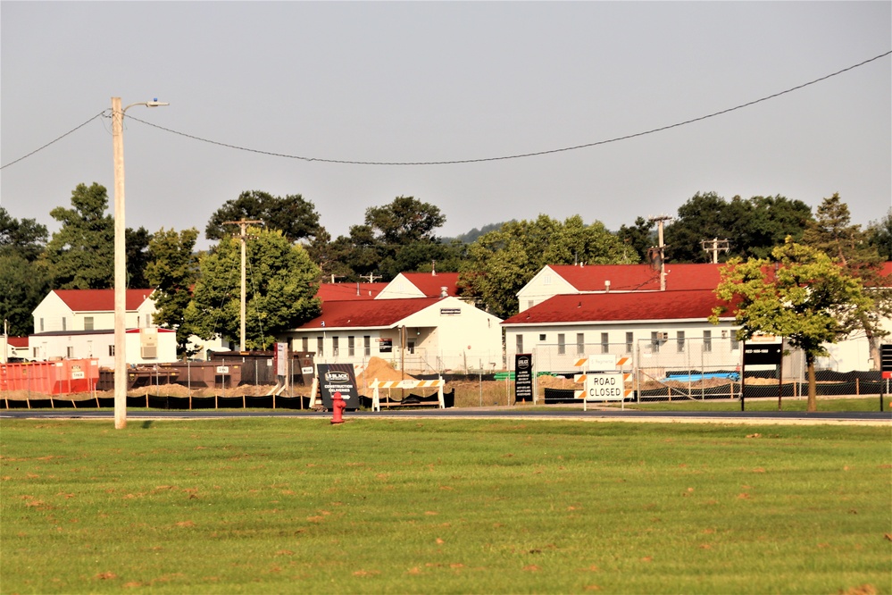 September 2022 construction operations for $11.96 million transient training brigade headquarters at Fort McCoy