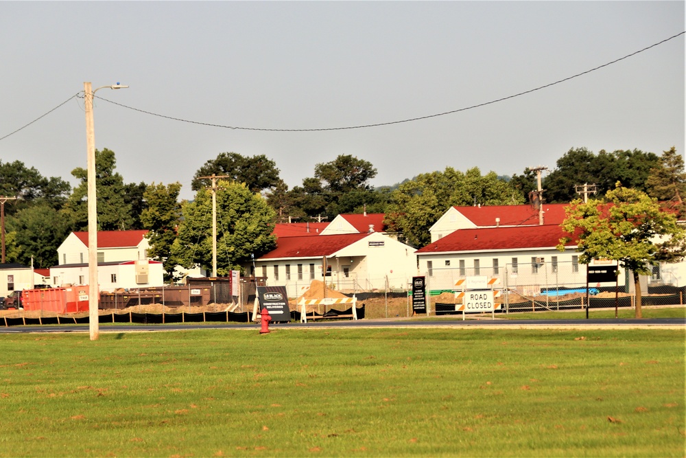 September 2022 construction operations for $11.96 million transient training brigade headquarters at Fort McCoy