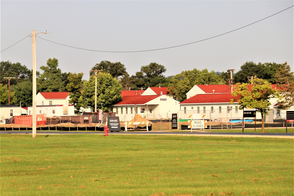 September 2022 construction operations for $11.96 million transient training brigade headquarters at Fort McCoy