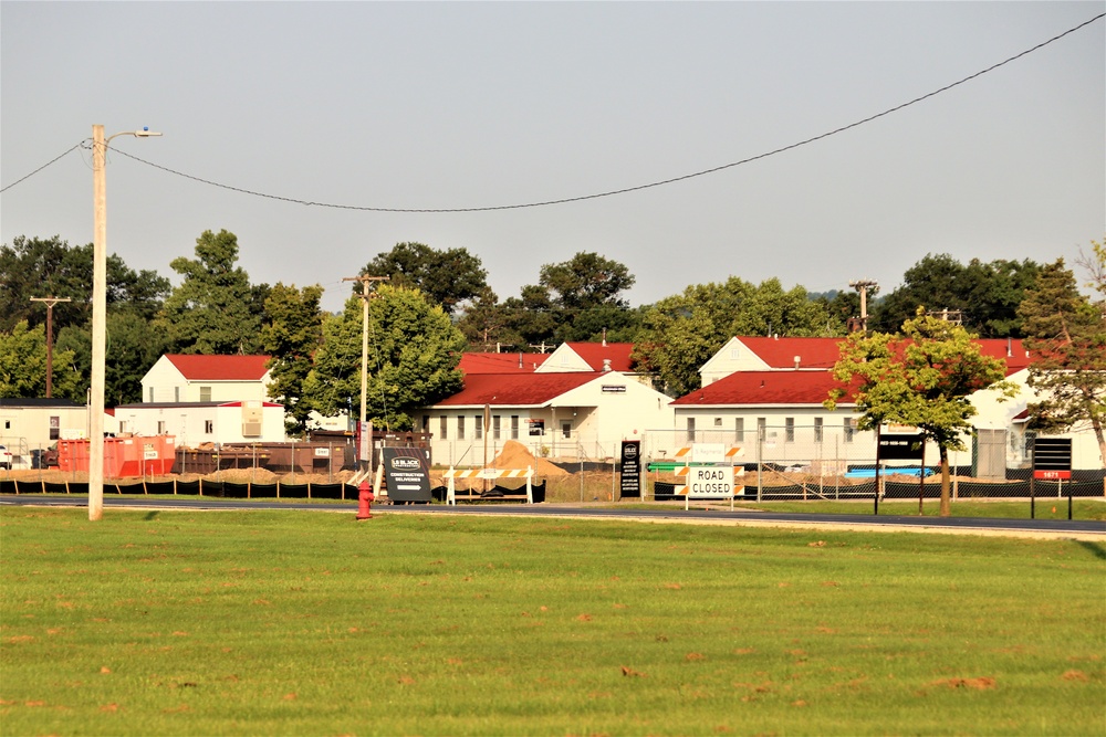 September 2022 construction operations for $11.96 million transient training brigade headquarters at Fort McCoy