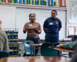 CPR7 Visits Coronado High School NJROTC