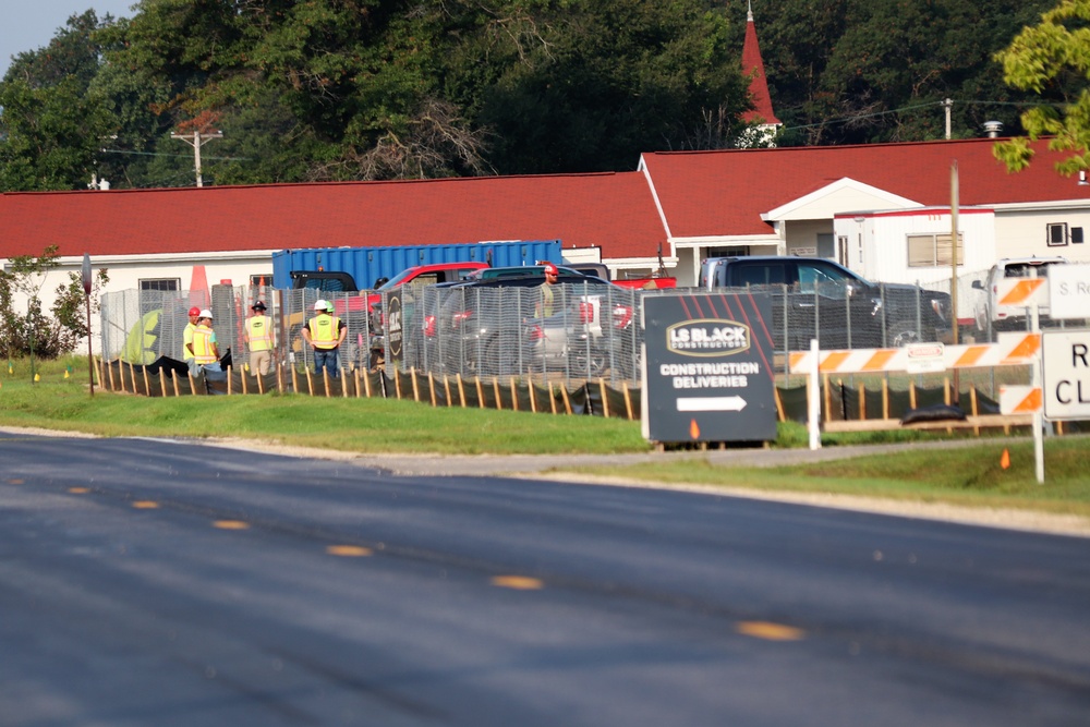 September 2022 construction operations for $11.96 million transient training brigade headquarters at Fort McCoy