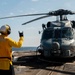 Sailors Signals A Helicopter