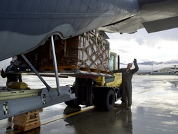 211th Rescue Squadron ships relief supplies to Western Alaska for Operation Merbok Response
