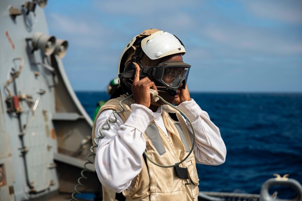 U.S. Sailor On The Flight Deck