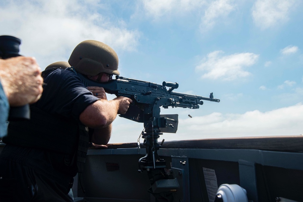 U.S. Sailor Fires .50 Cal