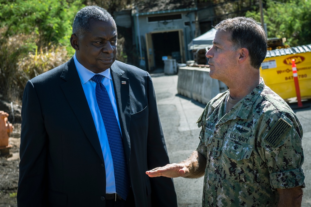 SECDEF Visit to Red Hill Bulk Fuel Storage Facility, Hawaii