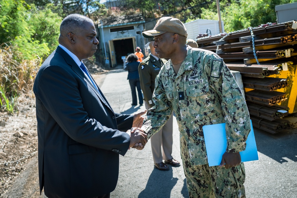 SECDEF Visit to Red Hill Bulk Fuel Storage Facility, Hawaii