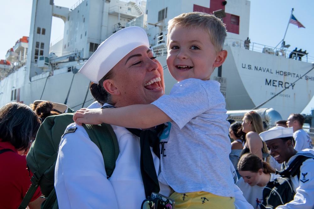 USNS Mercy returns to San Diego upon completion of Pacific Partnership 2022