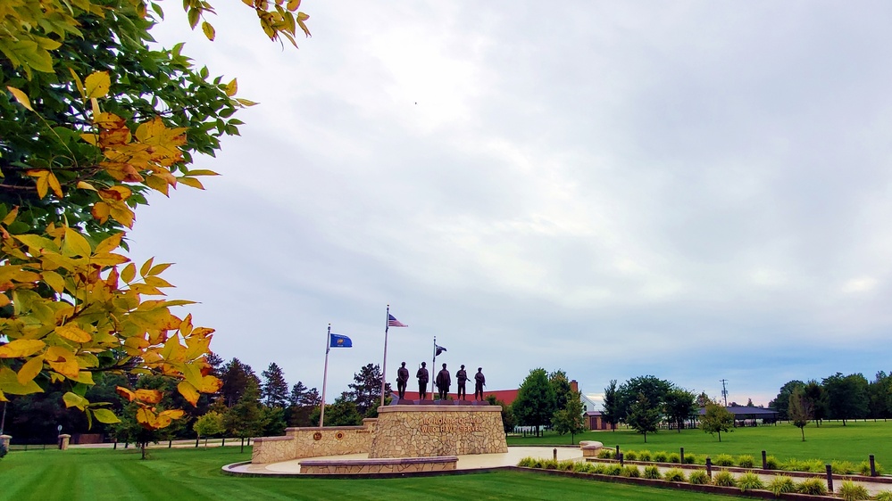 2022 Fall Colors at Fort McCoy's Veterans Memorial Plaza