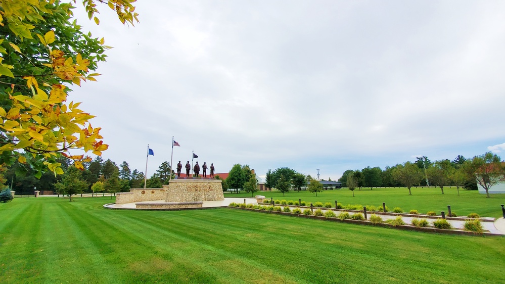 2022 Fall Colors at Fort McCoy's Veterans Memorial Plaza