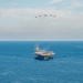 US Navy and Republic of Korea Navy ships steam in formation during Maritime Counter Special Operations Exercise (MCSOFEX)