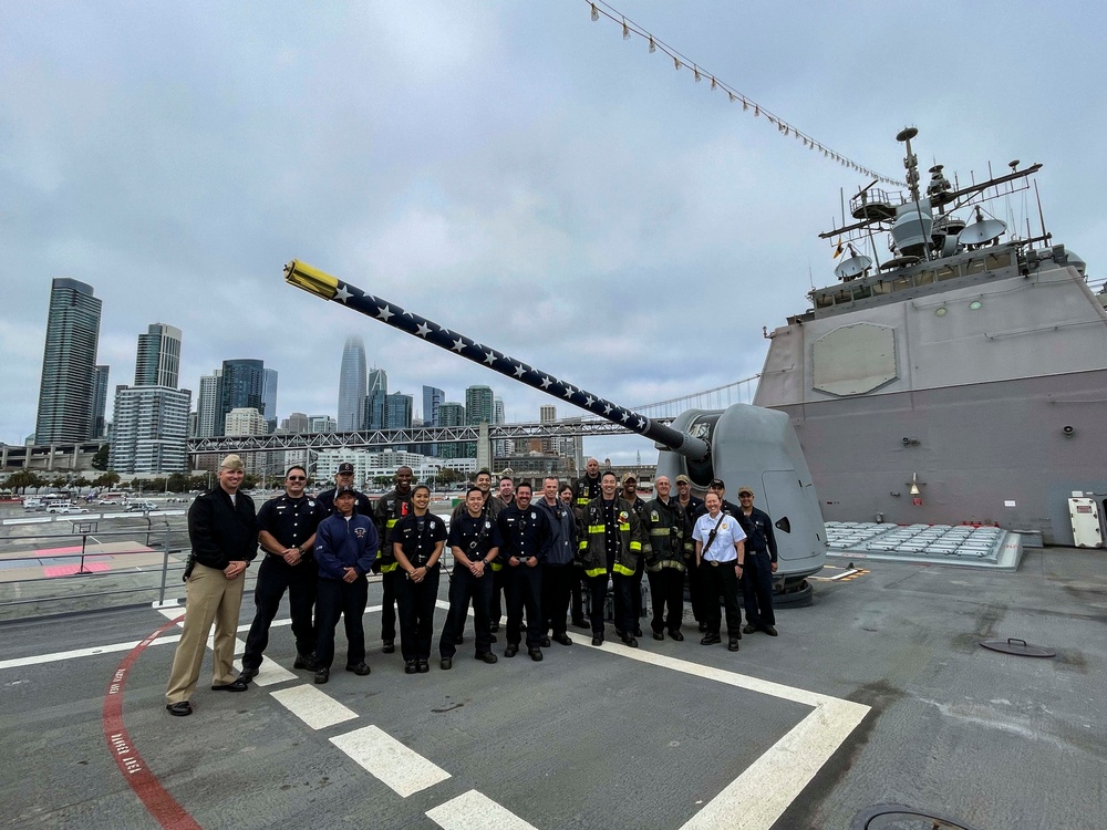 San Francisco Fire Department and USS Princeton Conduct Integrated Firefighting Training