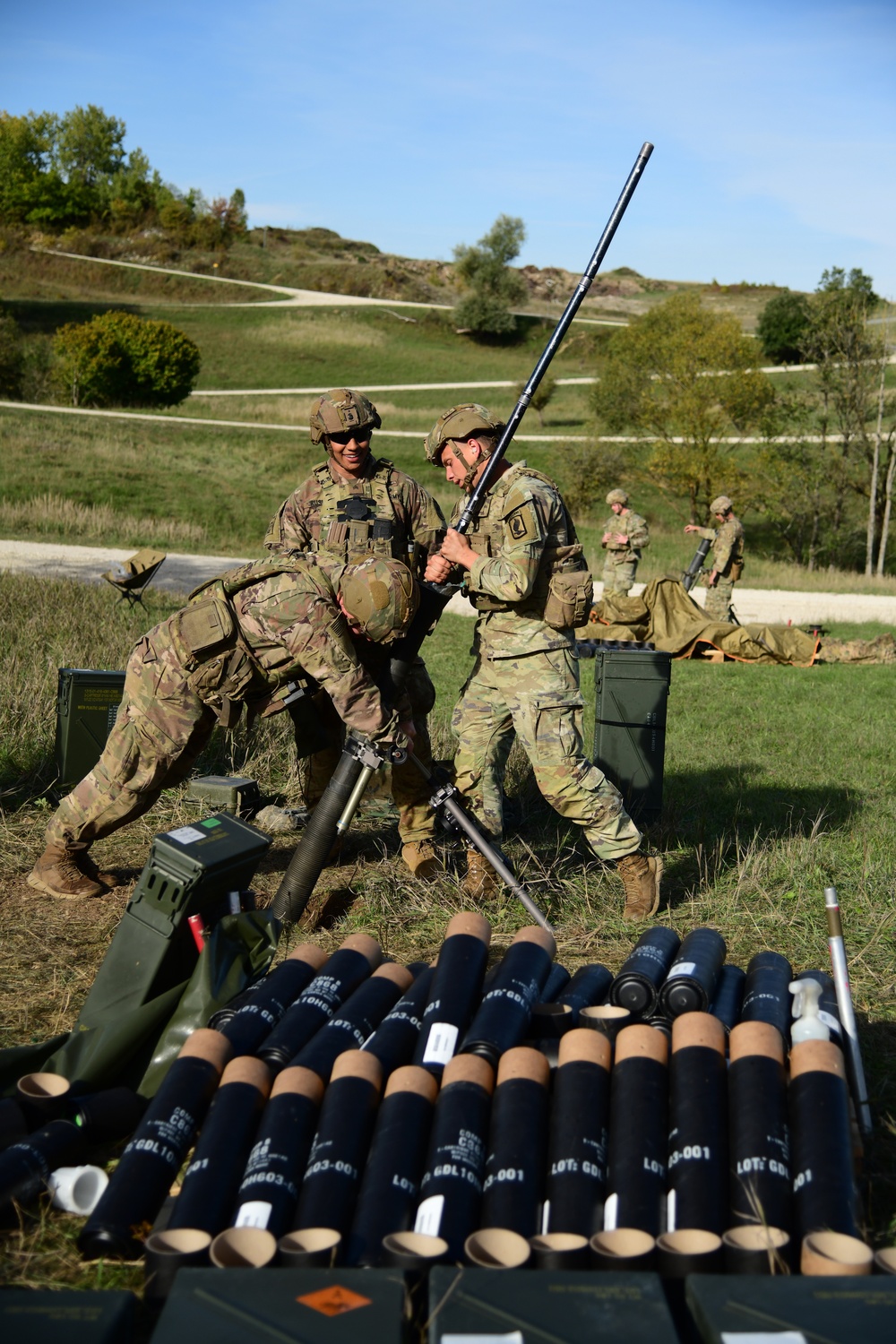 11C Sky Soldiers Provide Mortar Support for Combined Arms Live Fire Exercise