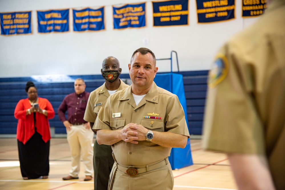 Guam High School Celebrates Navy Birthday