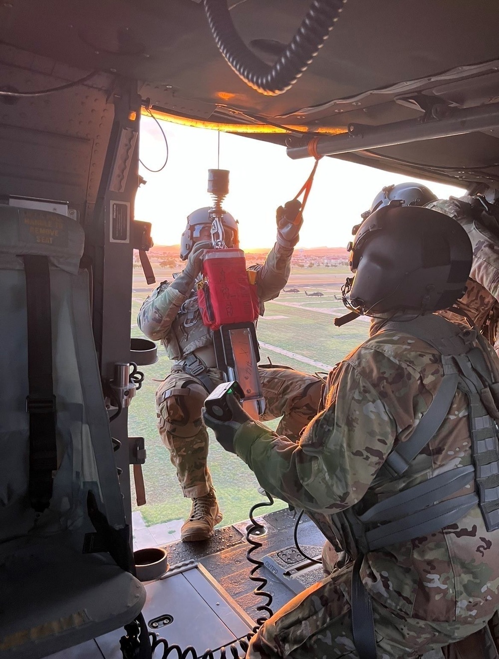 Medics practice life-saving hoist training