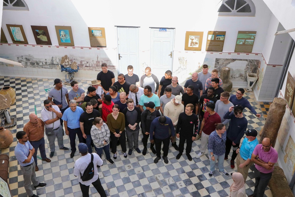 USS Farragut (DDG 99) Sailors Visit Museum in Jijel, Algeria