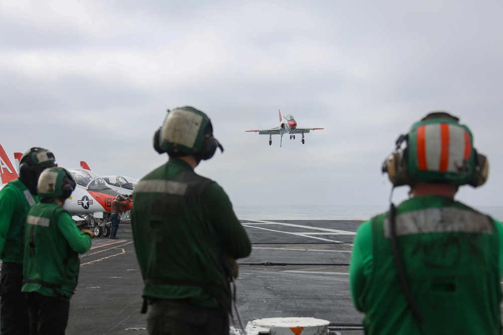 Abraham Lincoln conducts flight operations