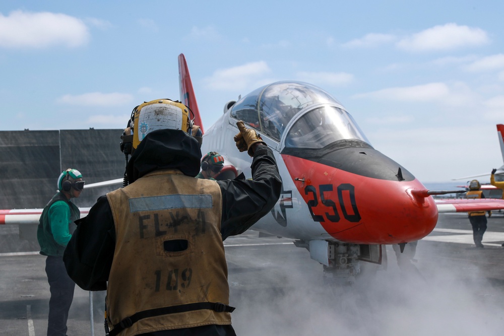 Abraham Lincoln Conducts flight operations