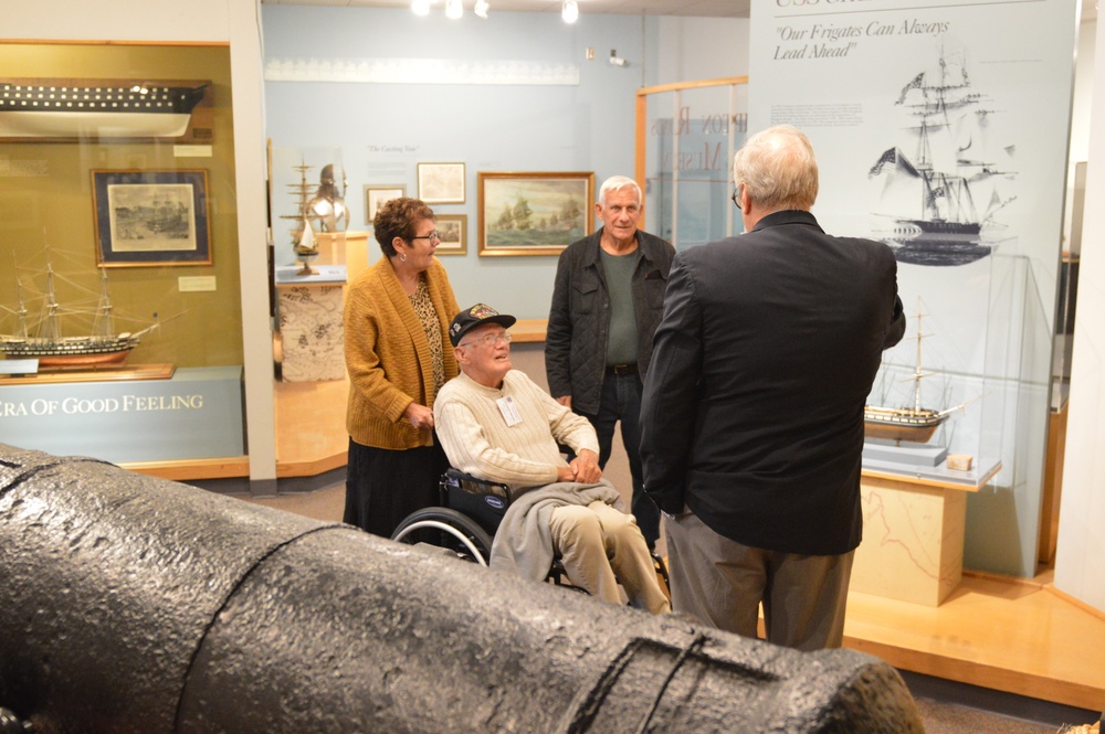 Battleship Wisconsin veteran visits Hampton Roads Naval Museum