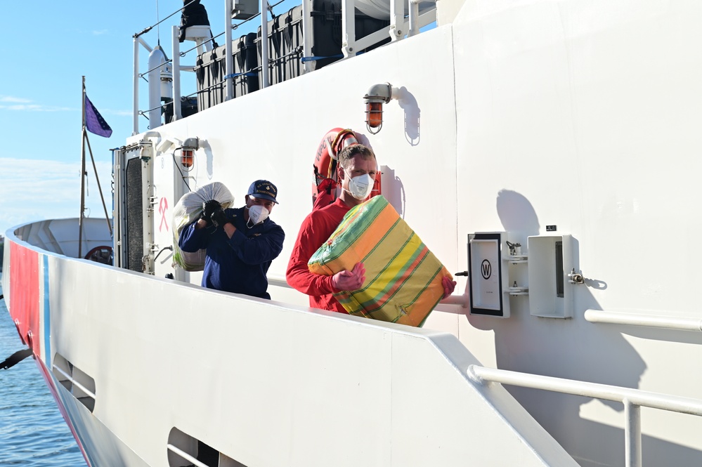 U.S. Coast Guard offloads more than $30 million in illegal narcotics in Miami