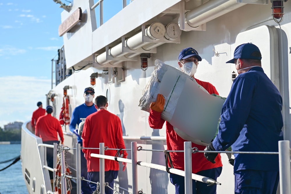 U.S. Coast Guard offloads more than $30 million in illegal narcotics in Miami