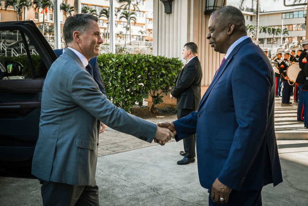 SECDEF Tri Lateral Meetings in Hawaii with Japan and Australia